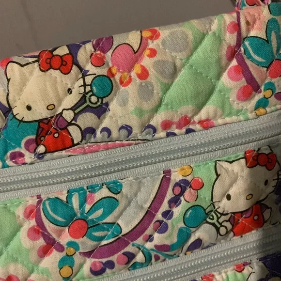 Vera Bradley Hello Kitty Paisley Triple Zip Hipster - Picture 5 of 7